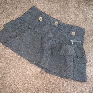 Gray Skater Vibes Skirt